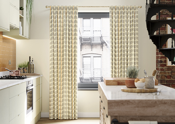 Orla Kiely Two Colour Stem, Warm Grey - Made to Measure Curtains - Image 3